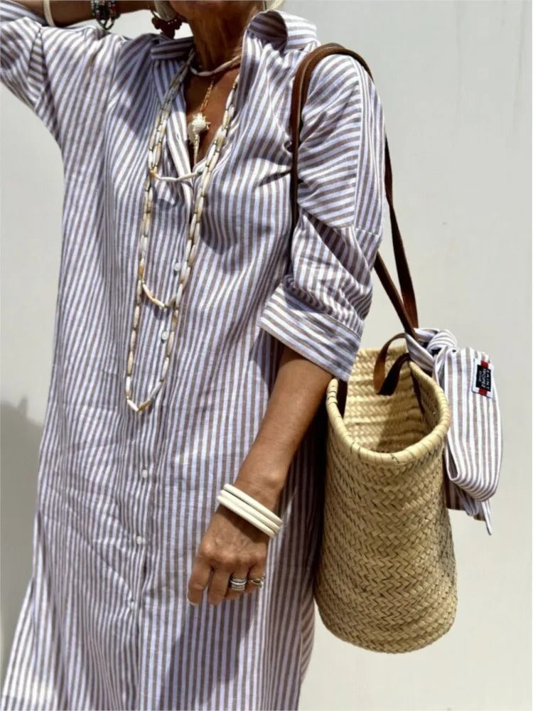 Géraldine | Lightweight and Stylish Striped Dress