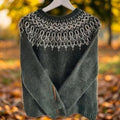 Aurora – Autumn Sweater with Refined Round-Knit Shoulder Detail