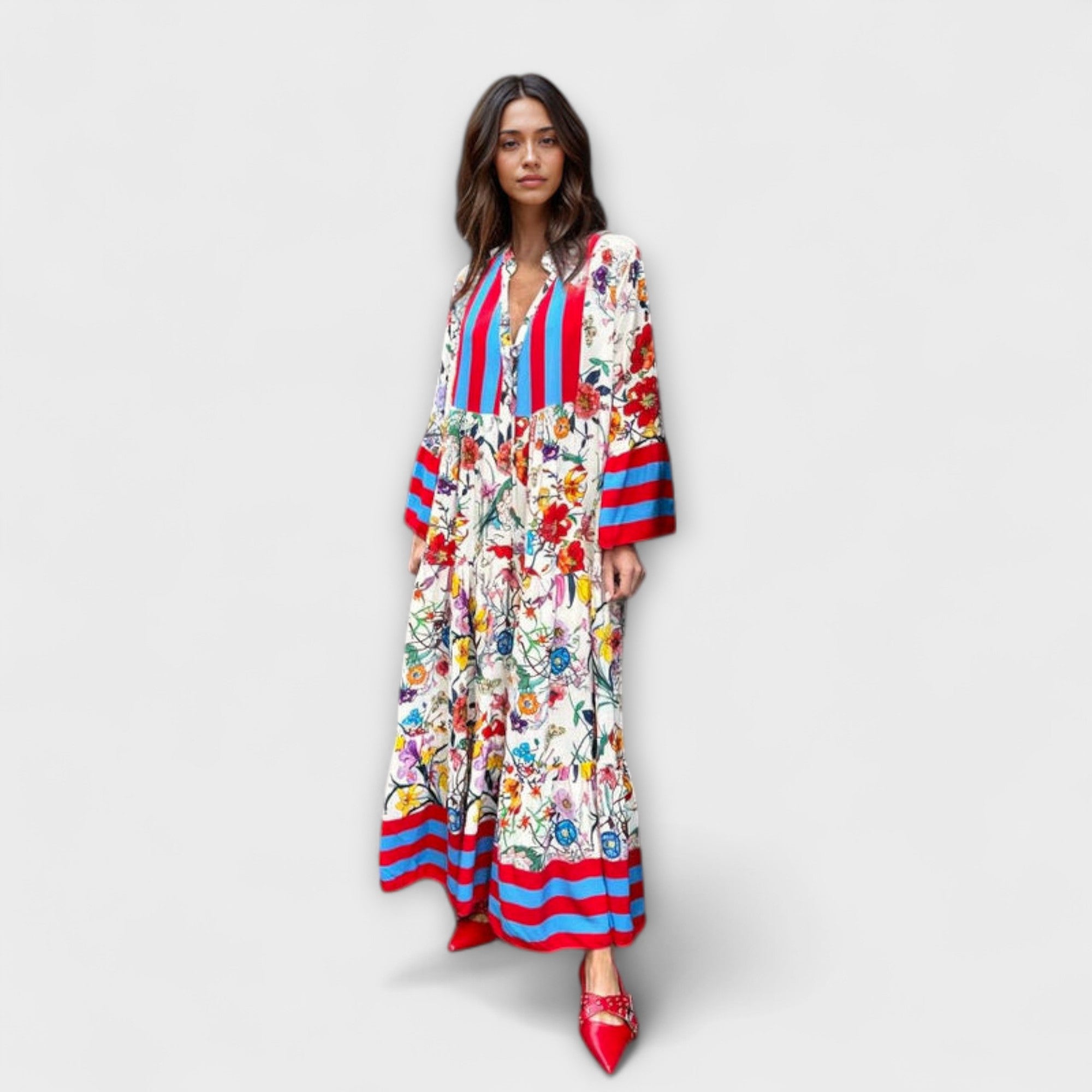 Oriana - Maxi Dress with Floral Print