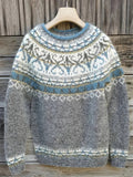 Elina – Warm sweater with soft winter details
