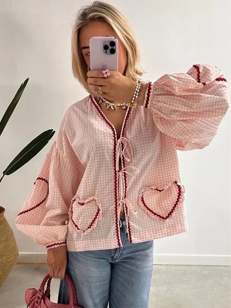 Irissa - Heart Blouse