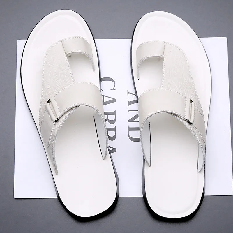 Callen Luxe™ | Bare Leather Sandals