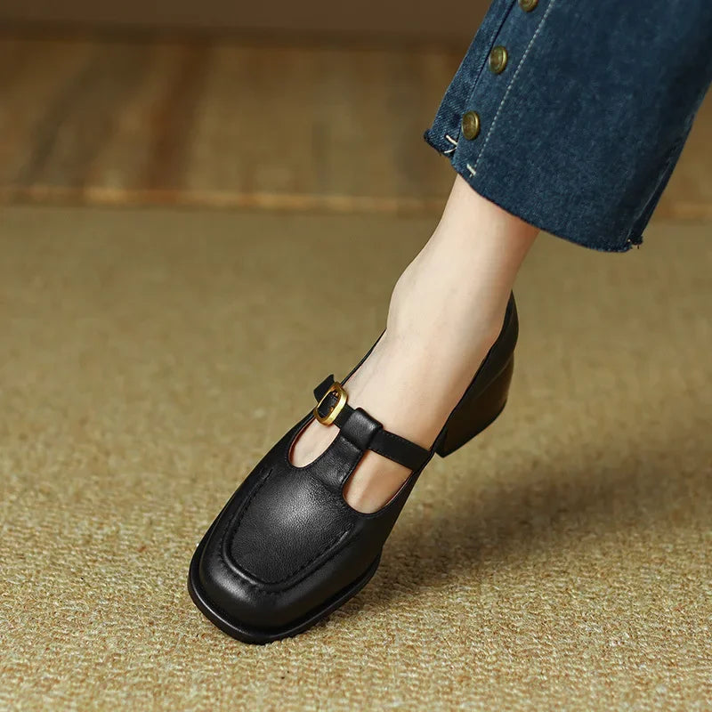 Ysolenne |  T-Strap Shoes