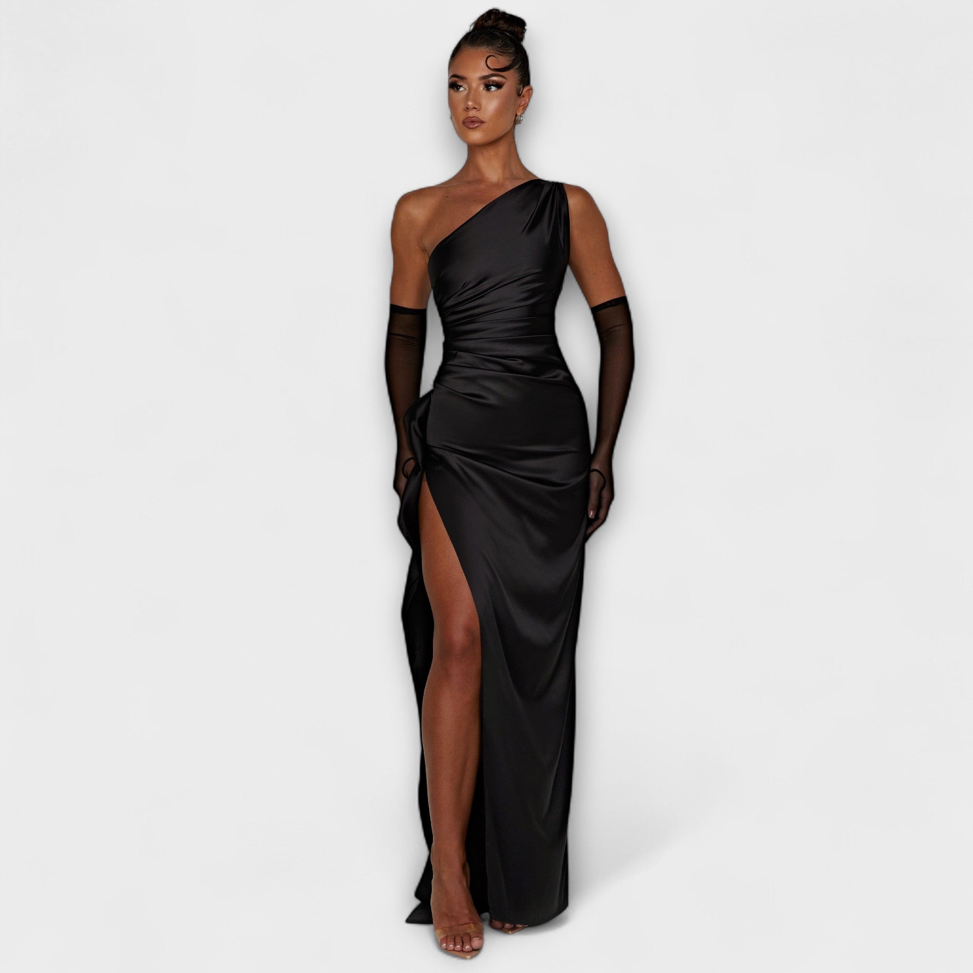 One Shoulder Maxi Dress