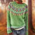 Paige – Traditional Woven Shoulder Sweater