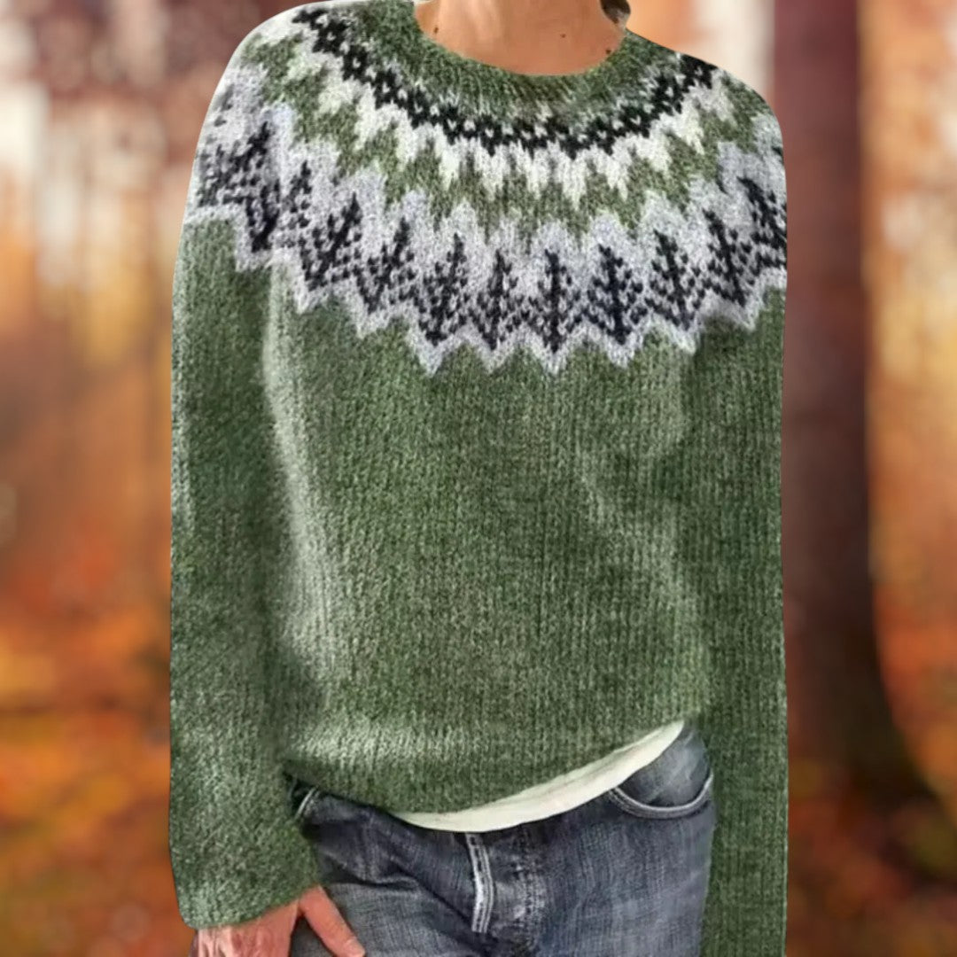 Eira – Warm sweater with Classic Winter Details